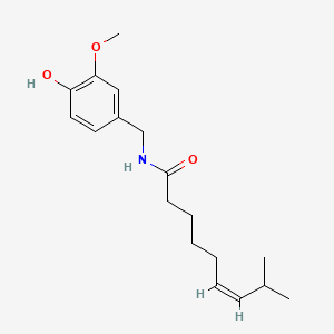 Chemical structure of Zucapsaicin