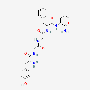 Chemical structure of Enkephalinamide-leu