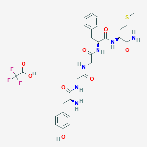 Chemical structure of [Met5]-Enkephalin, amide TFA