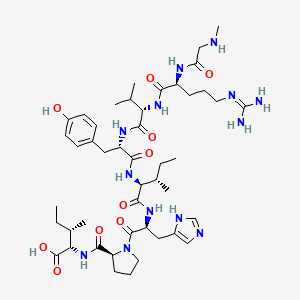 Chemical structure of [Sar1, Ile8]-Angiotensin II