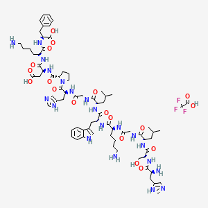 Chemical structure of [SER140]-PLP(139-151) TFA