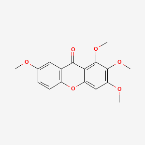 Chemical structure of 1,2,3,7-Tetramethoxyxanthone