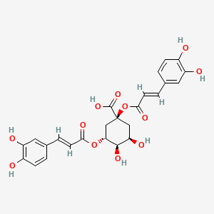 Chemical structure of 1,3-Dicaffeoylquinic acid