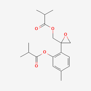 Chemical structure of 10-Isobutyryloxy-8,9-epoxythymol isobutyrate