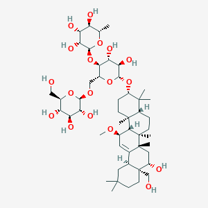 Chemical structure of 11(α)-Methoxysaikosaponin F