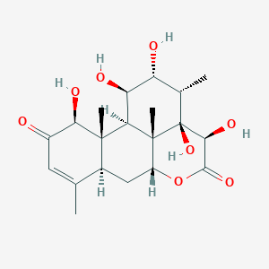 Chemical structure of 14,15 β-Dihydroxyklaineanone