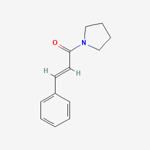 Chemical structure of 1-Cinnamoylpyrrolidine