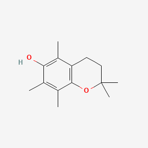 Chemical structure of 2,2,5,7,8-Pentamethyl-6-Chromanol