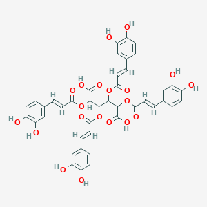 Chemical structure of 2,3,4,5-Tetracaffeoyl-D-Glucaric acid