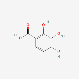 Chemical structure of 2,3,4-Trihydroxybenzoic acid