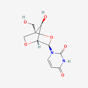 Chemical structure of 2'-O,4'-C-Methyleneuridine