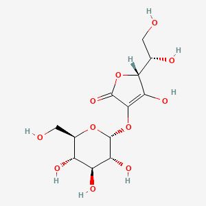 Chemical structure of L-Ascorbic acid 2-glucoside
