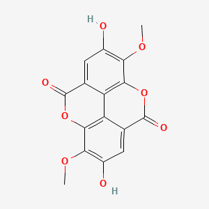 Chemical structure of 3,3'-Di-O-methylellagic acid