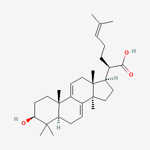 Chemical structure of Dehydrotrametenolic Acid