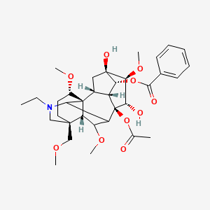 Chemical structure of 3-Deoxyaconitine