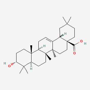 Chemical structure of 3-Epioleanolic acid