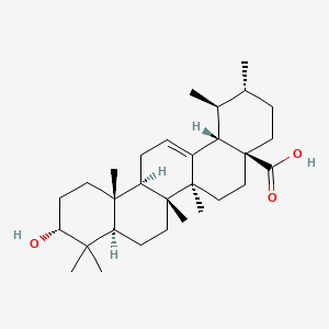 Chemical structure of 3-Epiursolic Acid