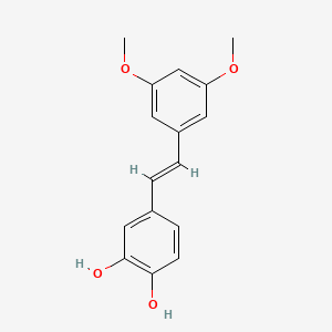 Chemical structure of 3'-Hydroxypterostilbene