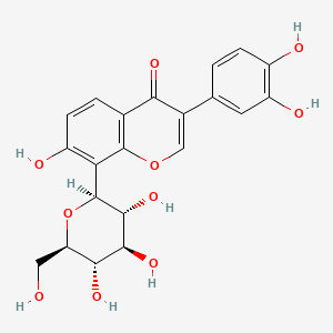 Chemical structure of 3'-Hydroxypuerarin
