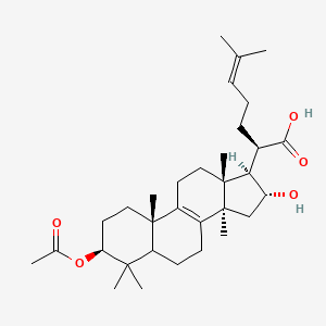 Chemical structure of 3-O-Acetyl-16α-hydroxytrametenolic acid