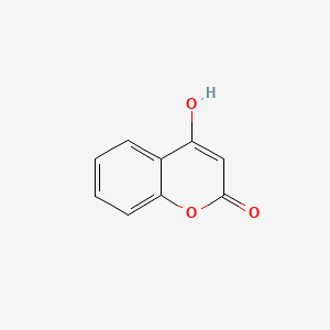 Chemical structure of 4-Hydroxycoumarin