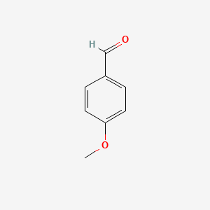 Chemical structure of 4-Methoxybenzaldehyde