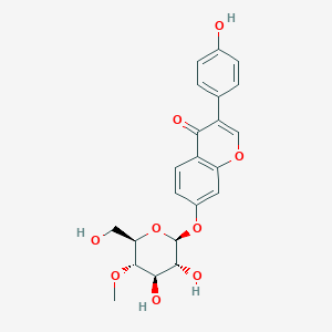 Chemical structure of 4''-methyloxy-Daidzin