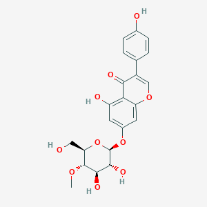 Chemical structure of 4''-methyloxy-Genistin