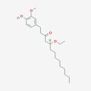 Chemical structure of 5-Ethoxy-10-Gingerol