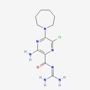 Chemical structure of Hexamethylene amiloride