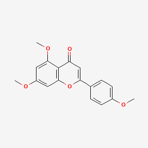 Chemical structure of 5,7,4'-Trimethoxyflavone
