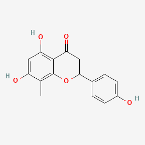 Chemical structure of 5,7,4'-Trihydroxy-8-Methylflavanone