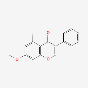 Chemical structure of 5-Methyl-7-methoxyisoflavone