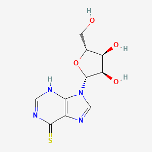 Chemical structure of 6-Thioinosine