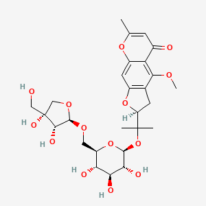 Chemical structure of 6"-O-Apiosyl-5-O-Methylvisammioside