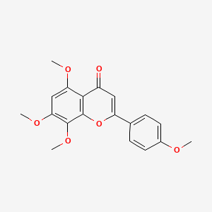 Chemical structure of 6-Demethoxytangeretin