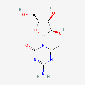 Chemical structure of 6-Methyl-5-azacytidine