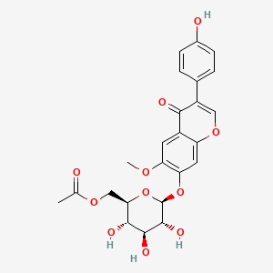 Chemical structure of 6''-O-Acetylglycitin
