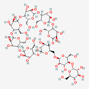 Chemical structure of 6-O-α-Maltosyl-β-cyclodextrin