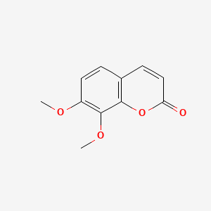 Chemical structure of 7,8-Dimethoxycoumarin