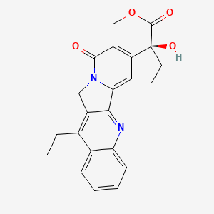 Chemical structure of 7-Ethylcamptothecin