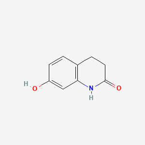 Chemical structure of 7-Hydroxy-3,4-dihydrocarbostyril