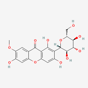 Chemical structure of 7-O-Methylmangiferin