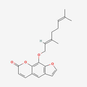 Chemical structure of 8-Geranyloxypsoralen