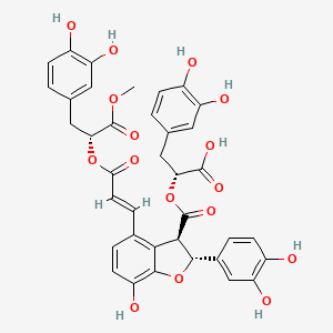 Chemical structure of 9''-Methyl salvianolate B