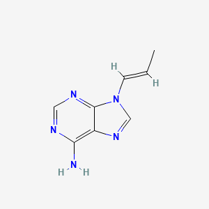 Chemical structure of 9-Propenyladenine