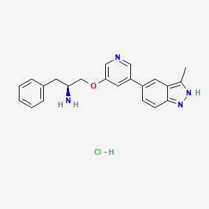 Chemical structure of A-674563 hydrochloride