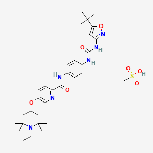 Chemical structure of AC710 Mesylate