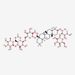 Chemical structure of Acanthopanaxoside B