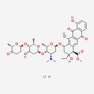 Chemical structure of Aclarubicin Hydrochloride